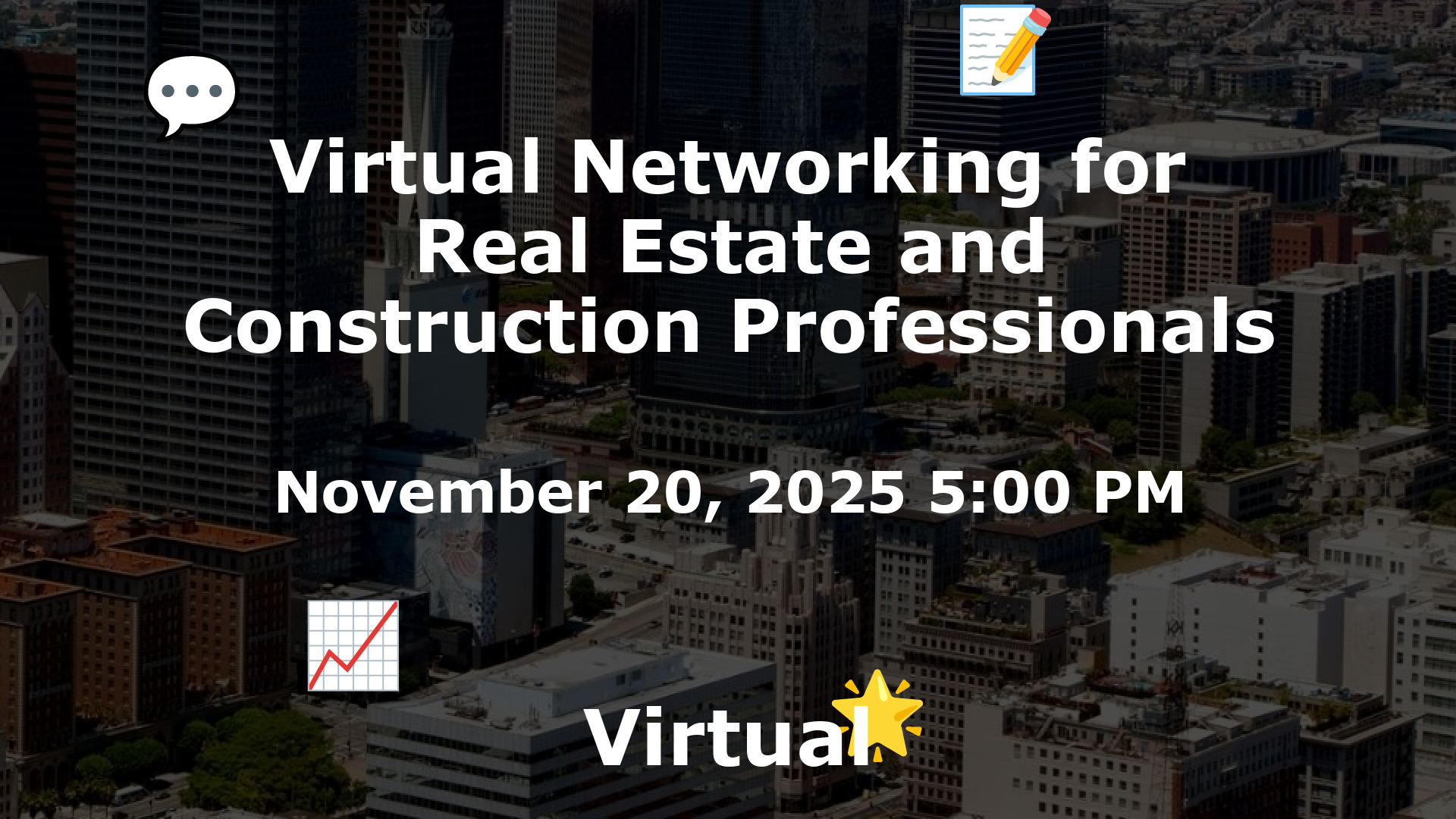 Virtual Networking for Real Estate and Construction Professionals event image